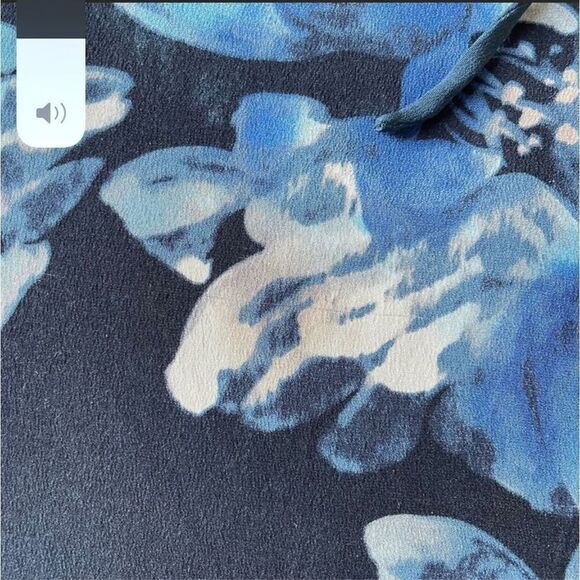 Rebecca Taylor Silk Floral Jogger Pants navy white, Sport chic style 100% silk, - Picture 13 of 13